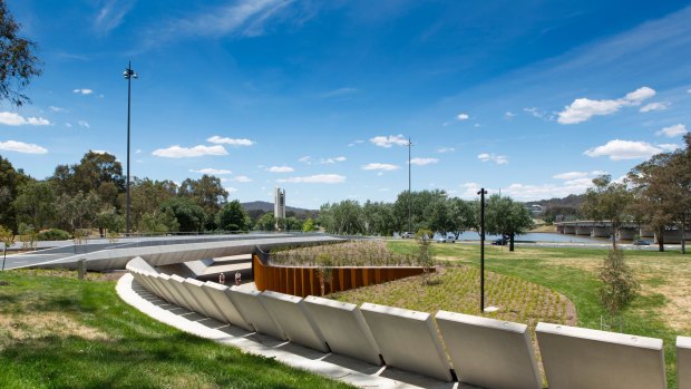 Canberra's Bowen Place Crossing was won a 2016 national architecture award.