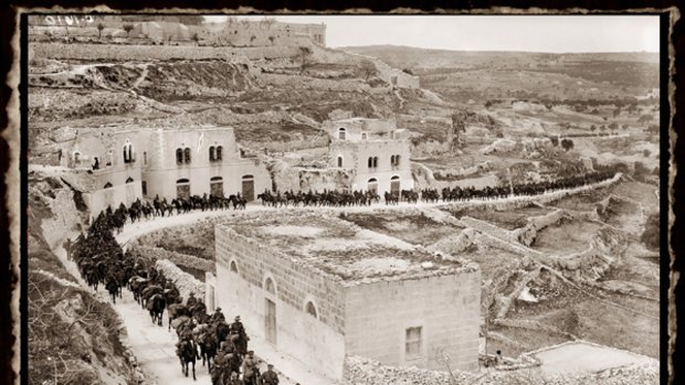 Historical link: Australia's ties with the Israelis go back to World War I, when Australian troops, like these Light Horsemen, marched through Jerusalem in 1917.