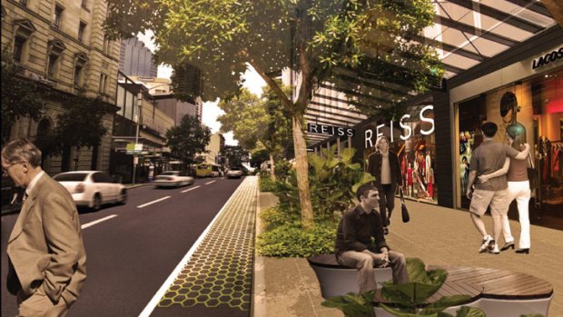 An artist's impression of what Edward Street will look like.