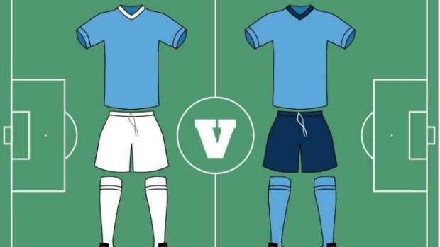 The real big blue: Sydney FC are protesting the Heart's proposed new playing strip.