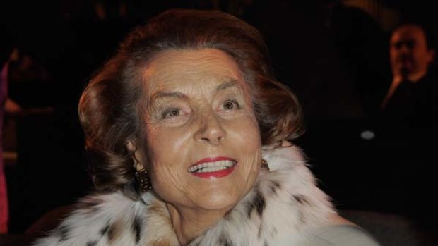Richest woman in France ... Liliane Bettencourt.