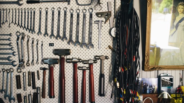 Chris started his tool collection when he was 18 and broke.
