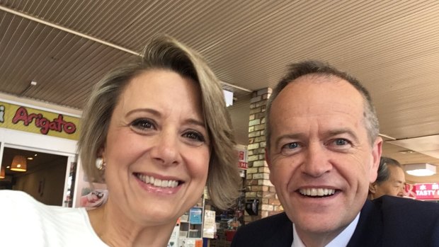 Former NSW premier Kristina Keneally with Opposition Leader Bill Shorten.