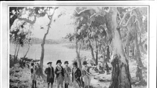 The Discovery of the Site of Sydney by Governor Phillip.