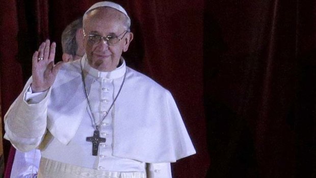 Bold choice: newly-elected Pope Francis.