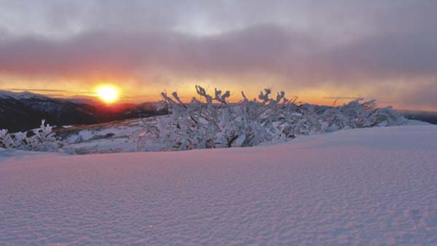 High times ... a Falls Creek sunset.