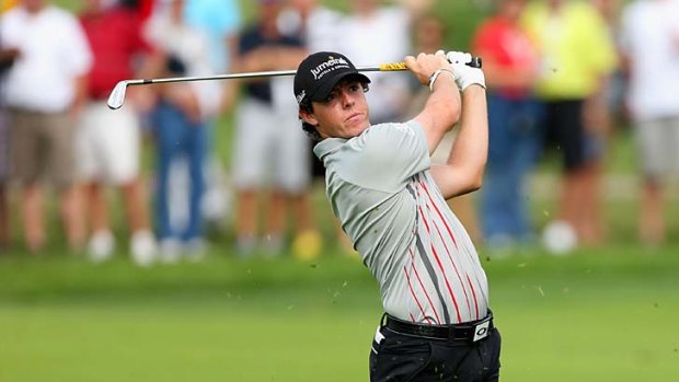 Winner &#8230; Rory McIlroy swings at Crooked Stick.