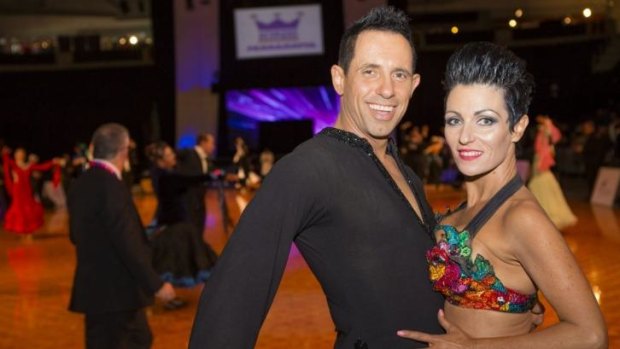 Paul Zaidman and Cheryl Smith at the National Capital Dancesport Championship in Canberra.