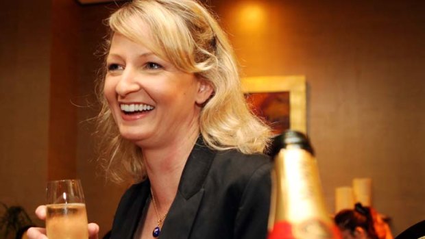 Lovely bubbly ... Melanie Burrows developed her taste for champagne after leaving university.