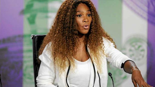 War of words: Serena Williams.