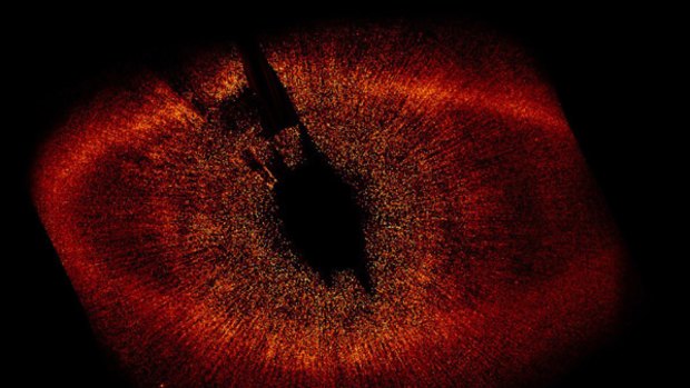 NASA's Hubble space telescope's first visible-light photo of a planet - Fomalhaut b - circling another star.