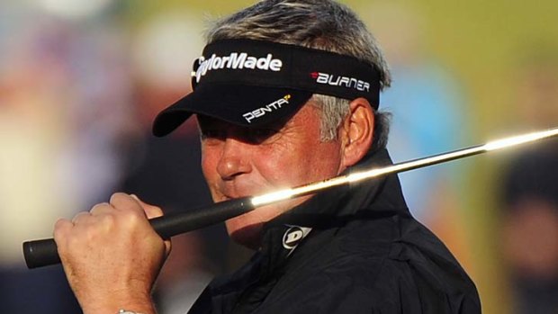 Tournament leader Darren Clarke of Northern Ireland made the most of favourable conditions.