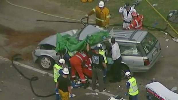 Six people were hurt when two cars crashed in the Hunter region today.