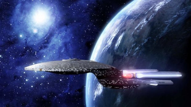 The starship Enterprise from <i>Star Trek</i>.