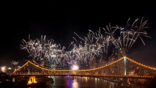 18 locations around Brisbane will sent up more than 5 tonnes of fireworks over 20 minutes for Riverfire.