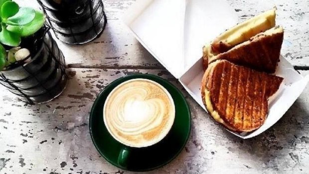 Coffee and a toasted sandwich - a humble, but winning combination.
