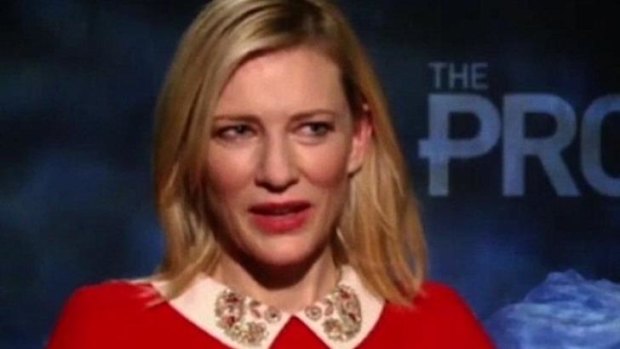 Cate Blanchett was less than impressed with the interview.