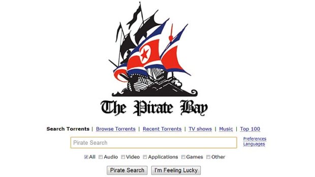 New logo ... The Pirate Bay is claiming it has been invited by North Korea to let users access its files from the country's network. 