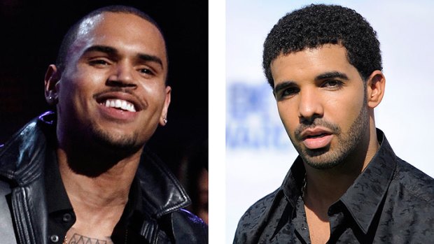 Rivalry ... Brown and Drake, who dated ex-girlfriend Rihanna.