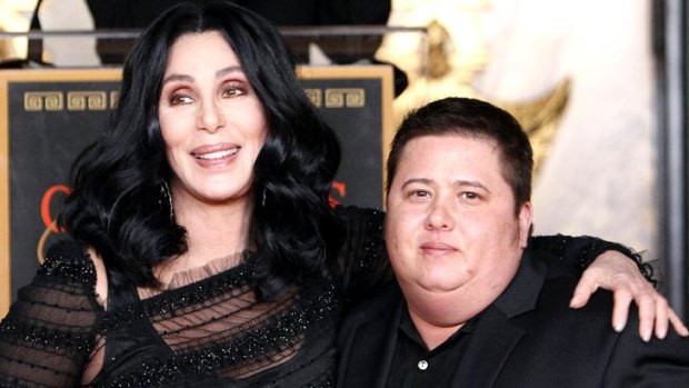 Family: Cher with transgender son Chaz Bono.
