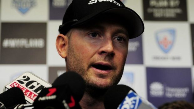 Facing a fitness race of his own: Michael Clarke.