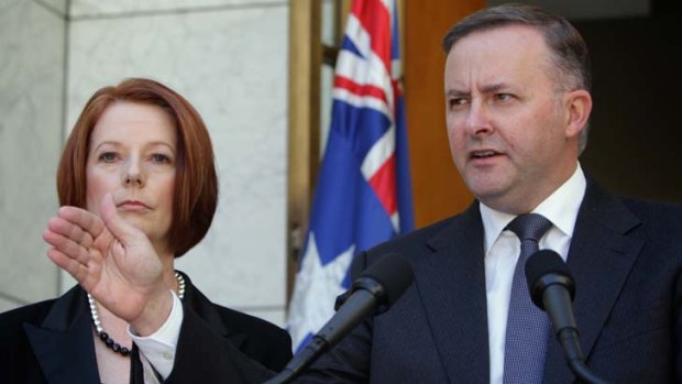 Determined ... Anthony Albanese has taken a firm stance on the north-west rail link.