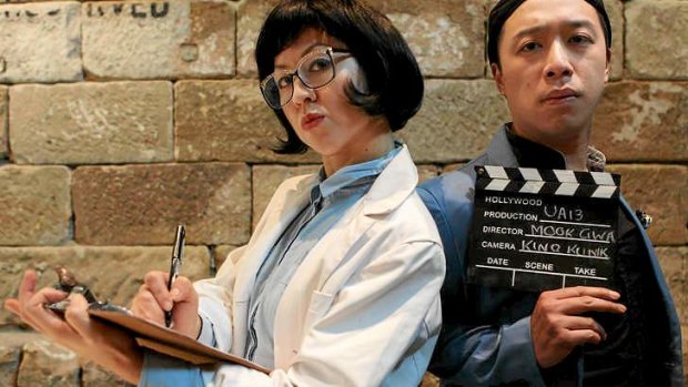 Life's a stage: Jenevieve Chang (left) and Teik-Kim Pok in Kino Klinik, a work based on a one-on-one ''therapy session''.