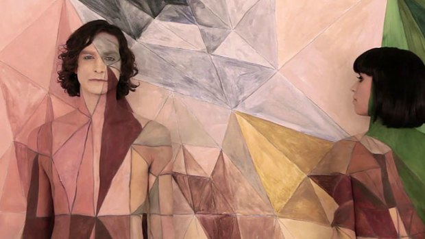 A still from the video for Gotye's 'Somebody That I Used To Know (featuring Kimbra)'.