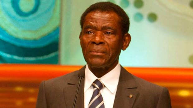 African dictator Teodoro Obiang Nguema Mbasogo, pictured, is the father of Teodoro Obiang Nguema Mangue.
