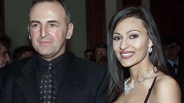 Serbian folk star Svetlana Ceca Raznatovic with her late husband Zeljko Raznatovic Arkan, in 1999.