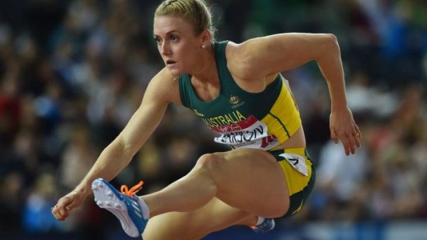 Sally Pearson was disqualified in her first run since the Commonwealth Games.