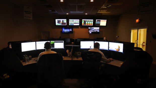 Analysts work in the Security Operations Centre.