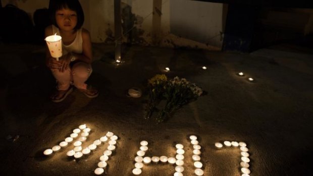 A vigil for MH17 victims in Kuala Lumpur.