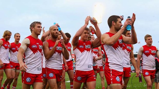 Rested ... should the Swans win they will have a 7 1/2-day break before the grand final.