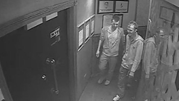 Police wish to speak to these men in relation to the attack in Wellington Street.