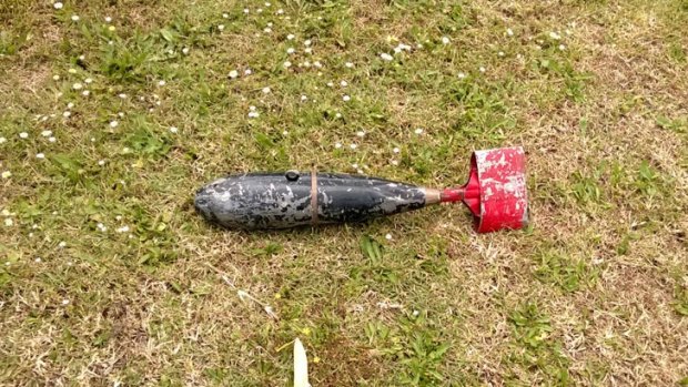 The unexploded ordnance found in Balcatta.