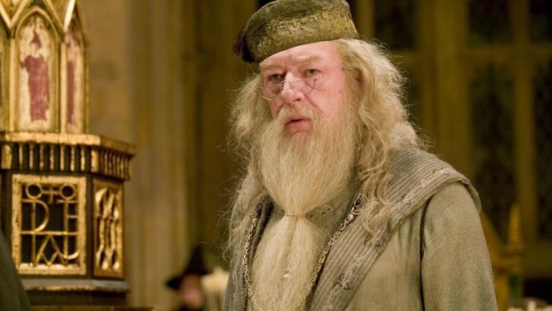 Michael Gambon as Professor Albus Dumbledore in the <i>Harry Potter</i> films.