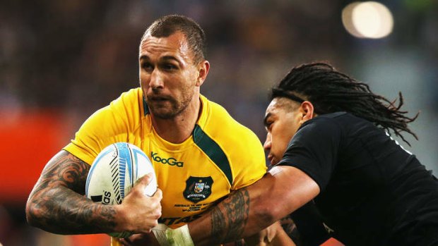 Turning over a new leaf:  Wallabies five-eighth Quade Cooper.