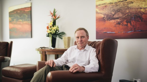 David Morrison at his home in South Canberra. 