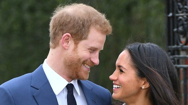 Britain's Prince Harry and Meghan Markle.