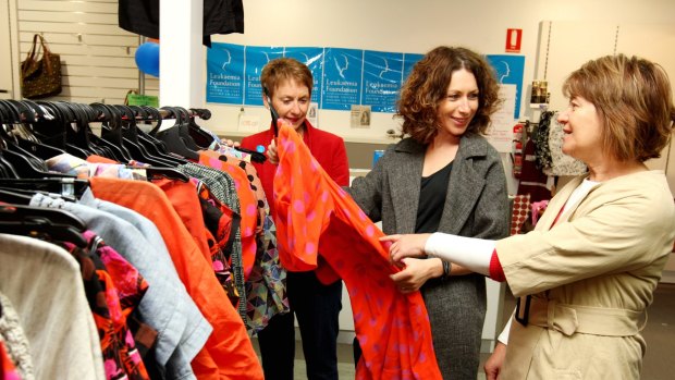Gorman founder Lisa Gorman (centre) has held sales in the past to benefit charities such as the Peter MacCallum Cancer Centre.
