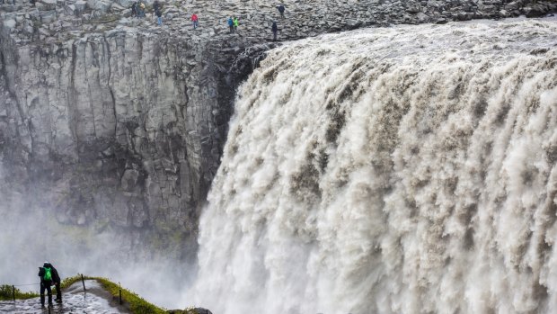 The Dettifoss waterfall in Iceland. 