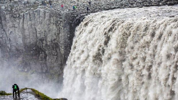 The Dettifoss waterfall in Iceland. 