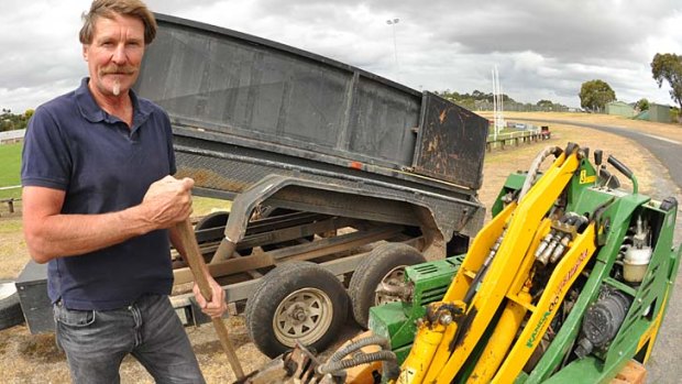 Digging deep: Phil Carman has settled into life in Mount Gambier.