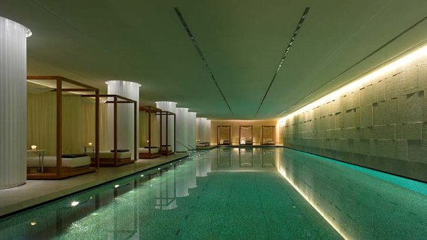 Lap of luxury ... the hotel's 25-metre pool.
