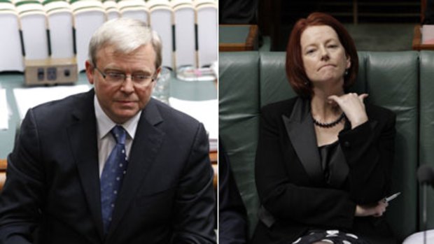 Off with his head ...    the Prime Minister, Kevin Rudd, vowed not to surrender to the wishes of factional leaders who are backing his deputy, Julia Gillard.