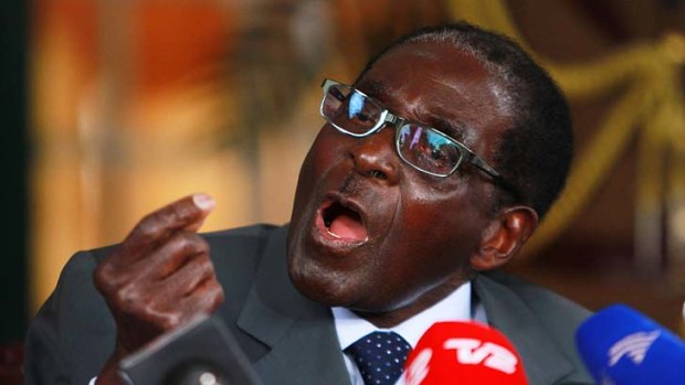 Claiming a "landslide victory": Robert Mugabe's Zanu-PF party has been accused of vote rigging.