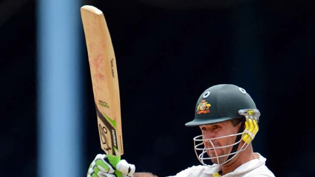 Ricky Ponting will be looking for quick runs when he resumes his innings on day five.