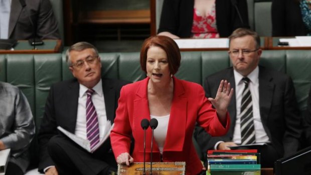 Prime Minister Julia Gillard led the first caucus since her leadership ballot win.