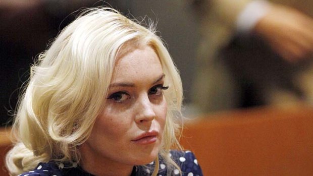 Jailed ...  Lindsay Lohan.